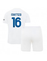 Inter Milan Davide Frattesi #16 Vieraspaita Lasten 2023-24 Lyhythihainen (+ shortsit)